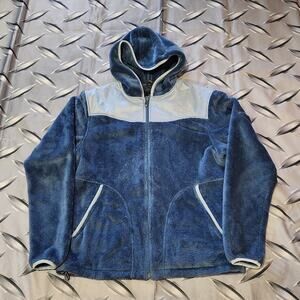 The North Face Womens Fleece Full Zip Hooded Jacket Size L